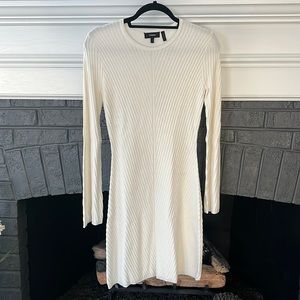 Theory White Long Sleeve Dress Size Small